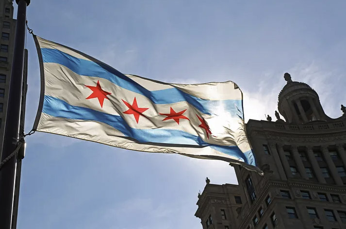 Chicago city flag